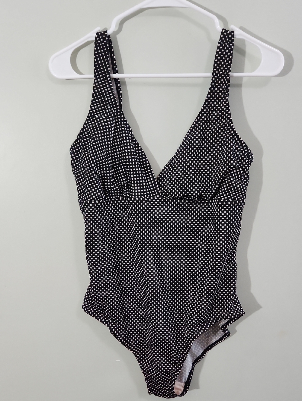 Islander Black and White Polka Dot One-Piece Swimsuit